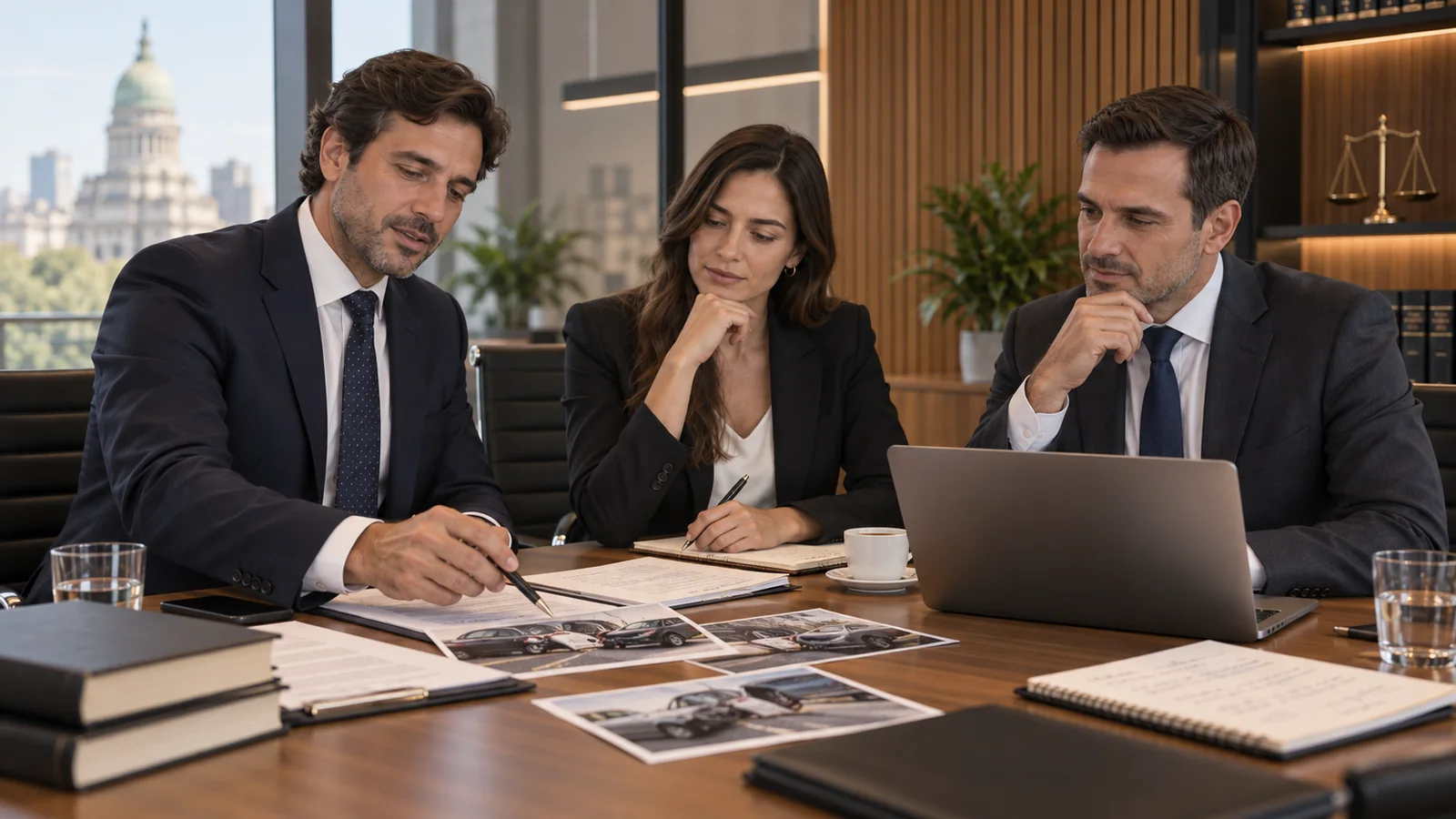 Imagen ilustrativa de la recepción de un estudio jurídico